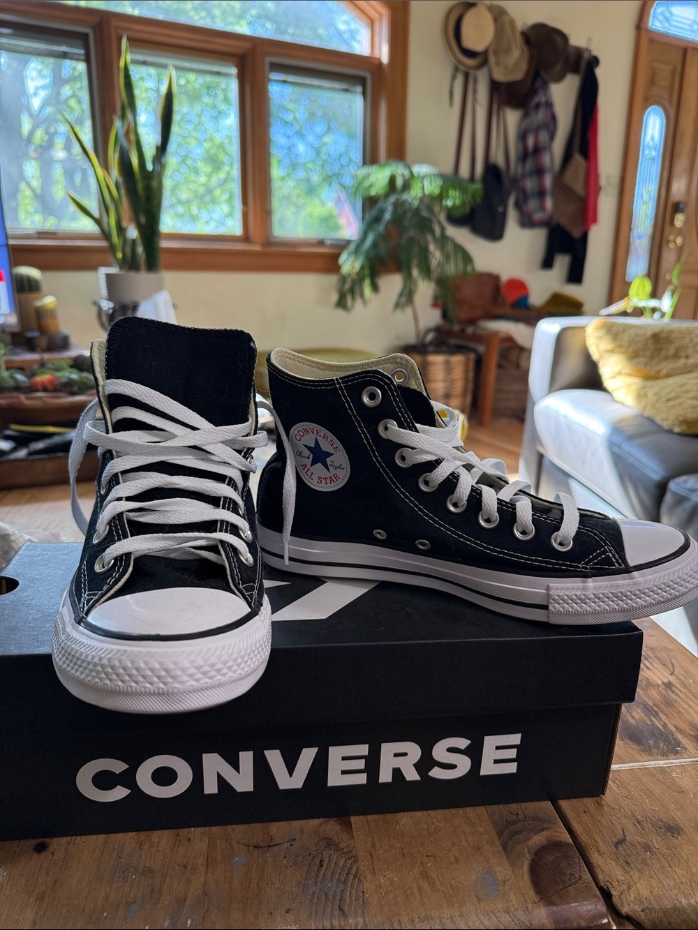 NIB Converse Chuck Taylor All Star Wide High Top Black M 6.5 / W 8.5